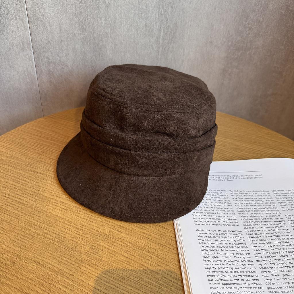 Vintage Suede Beret Hat Short Brim Newsboy Cap For Street Style And Use Daily