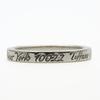 Gebraucht TIFFANY&Co. Ring Noten Schmal New York EU#54 Silber925 3.0g Silberschmuck