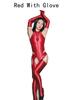 Sexy Women Oil Glossy Shiny Elastic Bodysuit Bodycon Rompers Dance Tights Satin Jumpsuits Shaping Leotard With Glove Pants