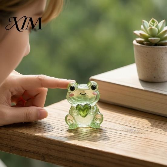 Emotional Support Animal Glass Gift, Cute Recycled Pocket Hug Turtle/Bird/Frog Gift Keepsake with Encouragement Card, Comfort for Friends, Coworkers,