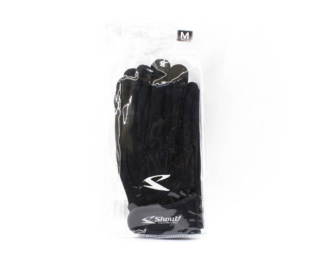 Shout 725-SG Short Mesh Glove Black Size M (0592)