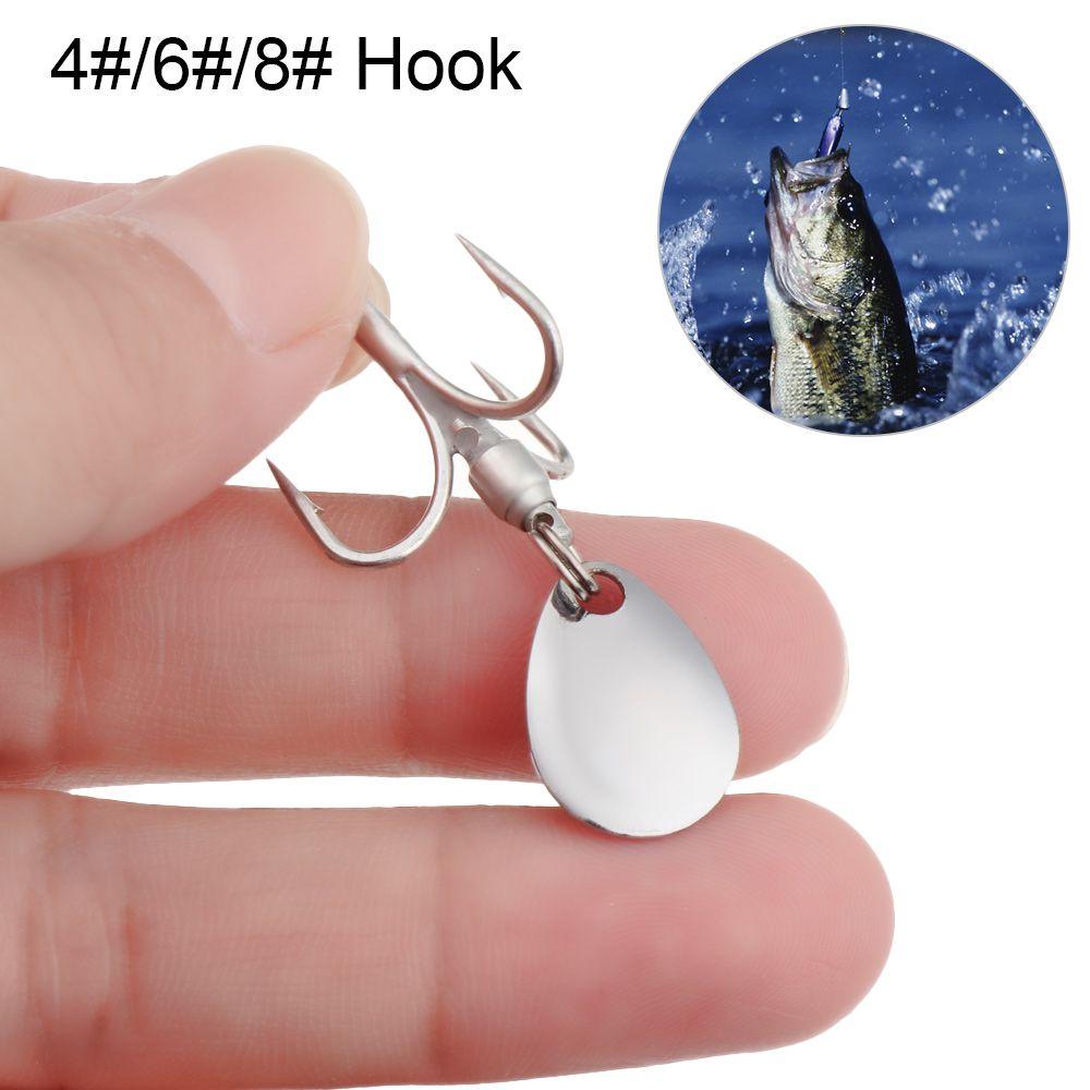 HOT Sharp Back Thorn Fishing Hook with Sequin Carbon Steel Jigging Bait Turn Ring Sequins
