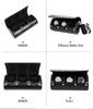 CONTACTS FAMILY Leather Anti-Fall Watch Box: Portable Three-Piece Mechanical Watch Storage Case