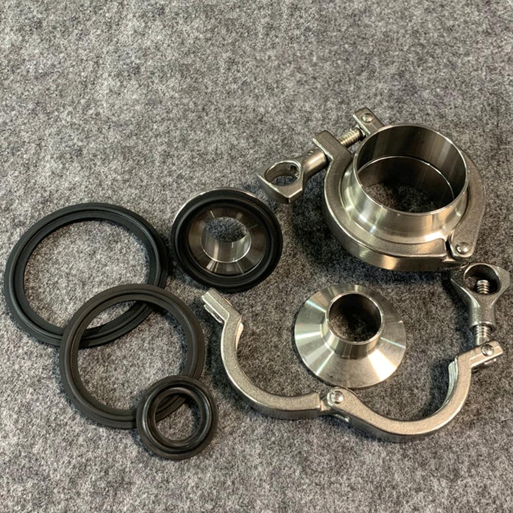 19 25 32 38 51 63 76 89 102mm 1,5" -4" Hárombilincses FKM Tömítés Tömítőgyűrű Csík Otthoni Sörfőzés