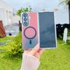 Fashion Radium Colorful Magsafe Phone Case for Samsung Galaxy Z Fold 7 ELVEV Magnetic Wireless Charging Hard PC Soft TPU Aluminum Button Back Cover