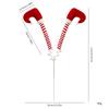 Weihnachtsbaumschmuck Gestrickter Elfenbein Zweig Rot Weiß Gestreifte Lutscher Ornamente 2026 Silvester Heimdeko Großhandel