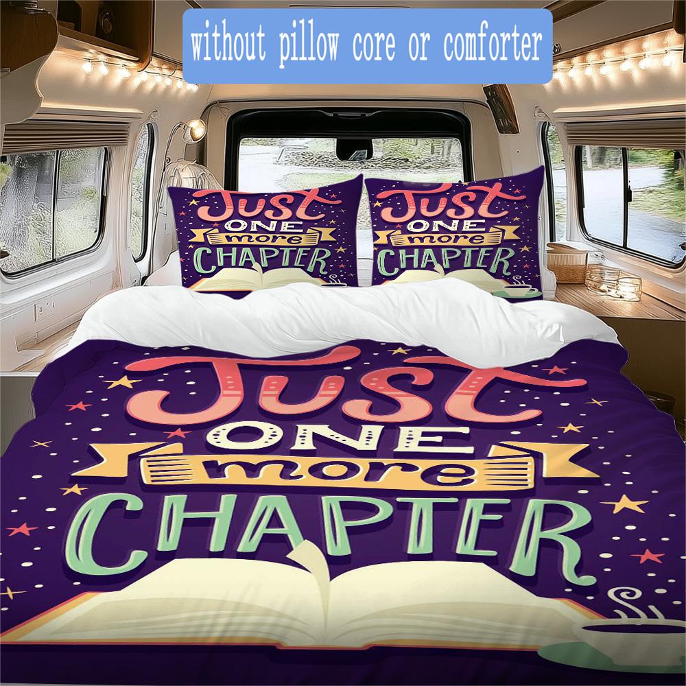 Gifts for Book Lovers Pattern Bedding,Quilt Set Quilt Cover Pillowcase Home Birthday Gift (1*duvet cover+2*pillowcase,without core)ZSJT0917119