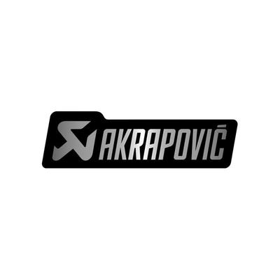 AKRAPOVIC P-HST19AL Pegatina Silenciador Resistente al Calor, 4,7 x 1,3 pulgadas (120 x 34.5 mm), Aluminio