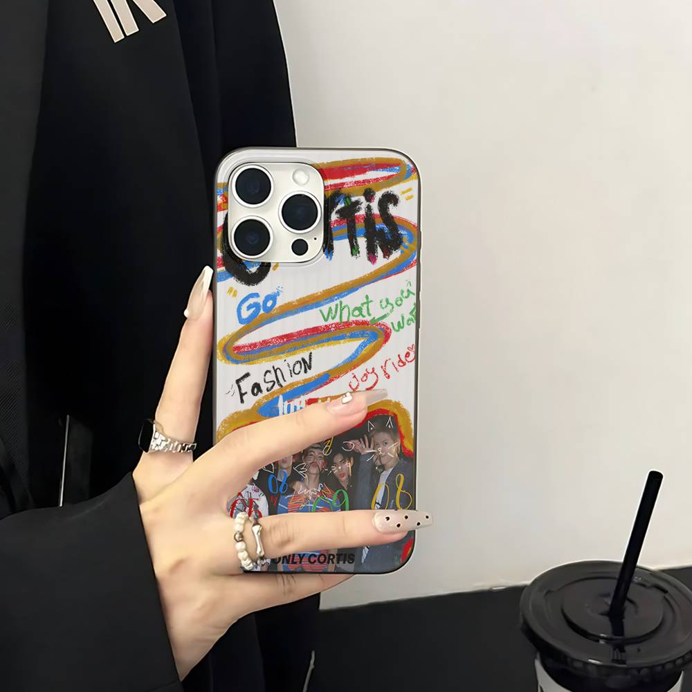 Kpop Music C-CORTIS Phone Case for iPhone 17 16 15 14 13 12 11 Corrugated Frosted Soft Cover Anti-Slip
