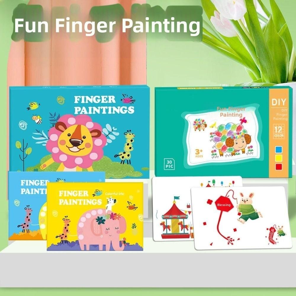 Creative Finger Art Drawing Book Cartoon Animal Graffiti Drawing Toys Art Designer