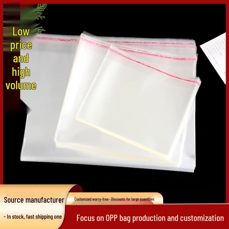 Transparente Selbstklebe-OPP-Beutel für Kleidung, Accessoires, Spielzeug & Schmuck - Staubdicht & Selbstversiegelnd