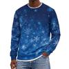 Herren Weihnachtspullover mit Rundhalsausschnitt, ohne Kapuze, Lässiges Pullover-Oberteil für die Feiertage