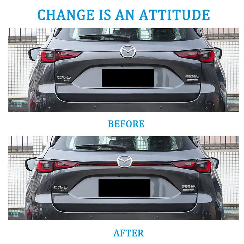 For Mazda CX-5 2022-2025 Rear Bumper Trunk Tail Light 3-in-1 Functions Rear Running Light + Brake Lamp + Dynamic Turn Signal