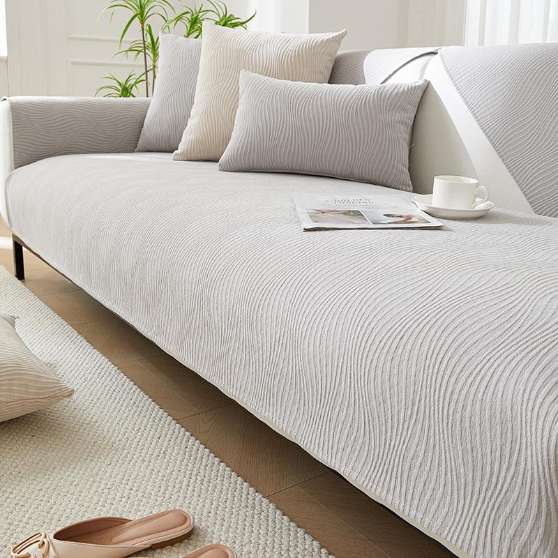 

Простая диванная подушка из синели, универсальная нескользящая подушка для сидения на четыре сезона, однотонный чехол для дивана, высококачественный тканевый чехол 45x45cm pillowcase