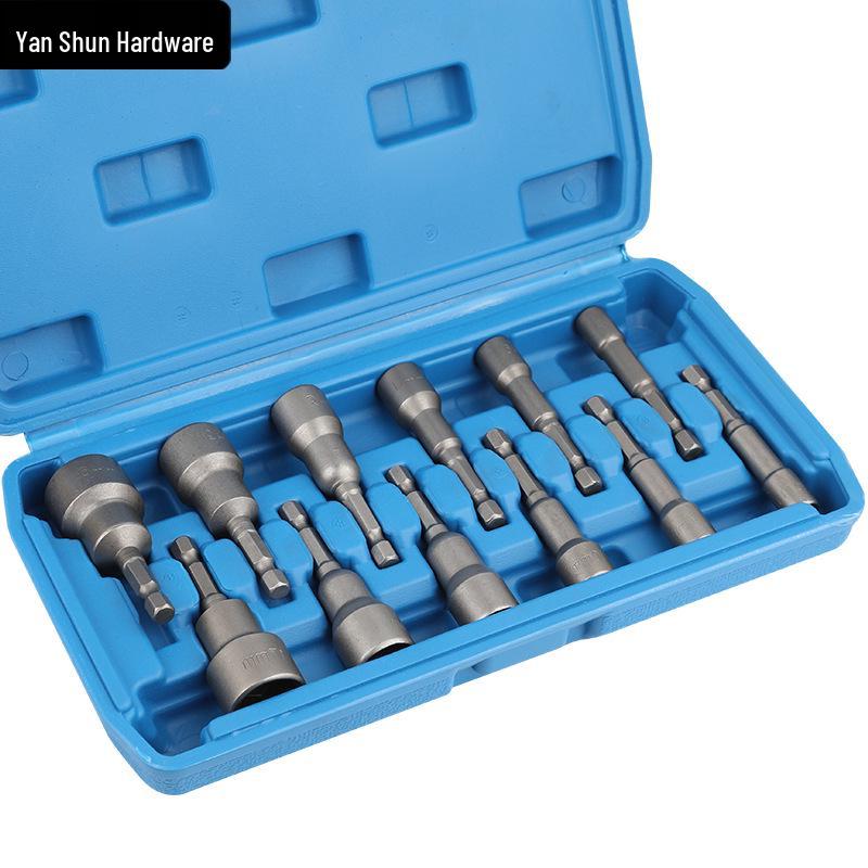 1/4'' Magnetic Hex Socket Bit Set for Electric and Cordless Impact Drivers