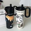 Summer Cooling Water Bottle With Handle 316 Stainless Steel Insulated Cup For Home Outdoor Car Use