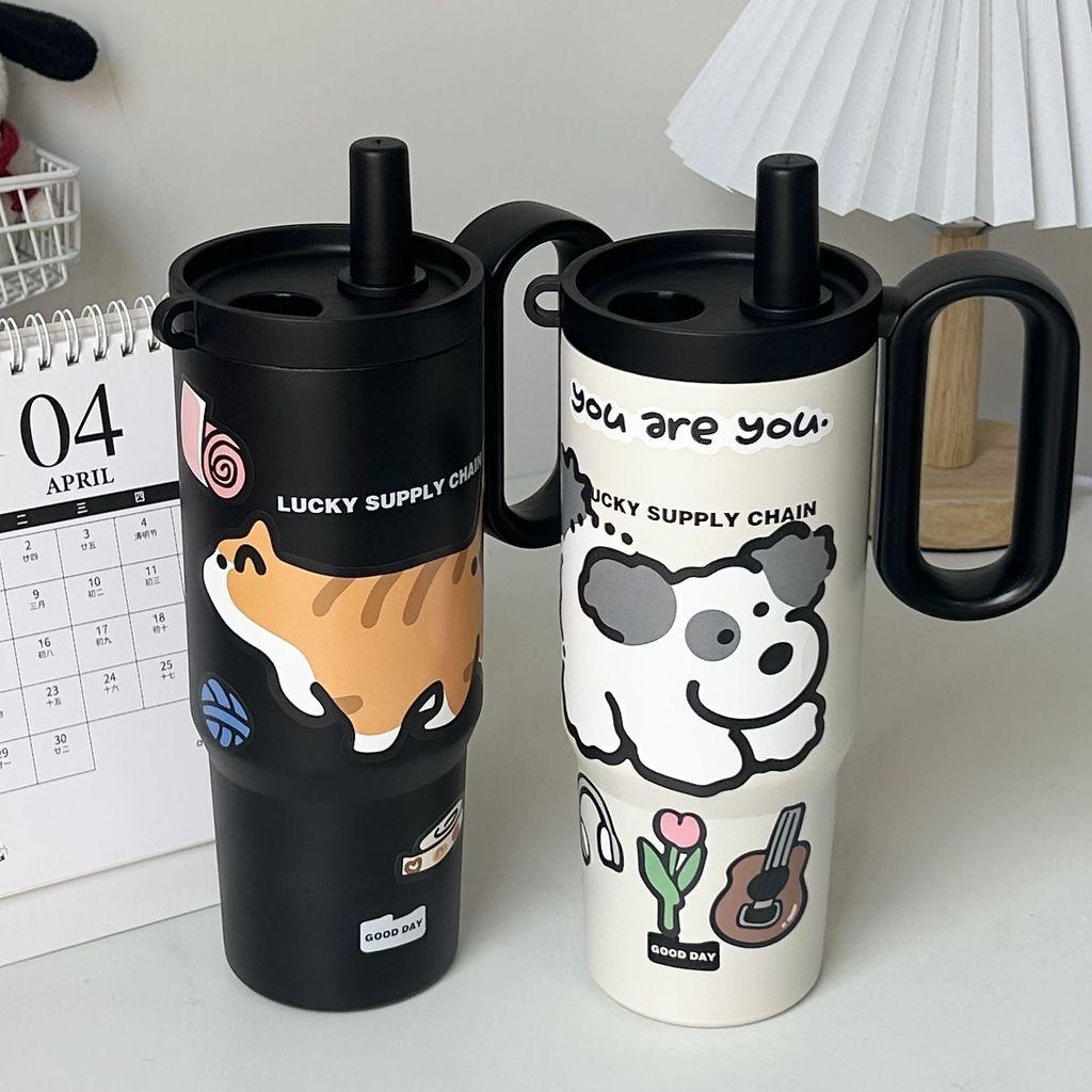 Summer Cooling Water Bottle With Handle 316 Stainless Steel Insulated Cup For Home Outdoor Car Use