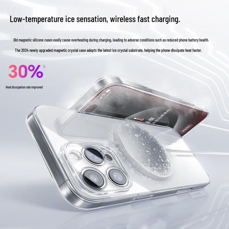 Baseus Ultra-Thin Non-Yellowing Clear MagSafe Case for iPhone 16 Pro Max