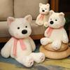 Highland White West Terrier With Scarf Plush Toy Stuffed Animal Doll Decoration