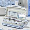 Large Capacity Pen Bag Multilayer Stationery Bag Multifunctional Pencil Case  Gift