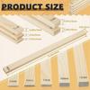 10 Piece Teaching Rolling Clay Stick Guide for Pottery 5 Size Wooden Rolling Pin Guide Stick Set Polymer Clay Depth Guide for Pottery