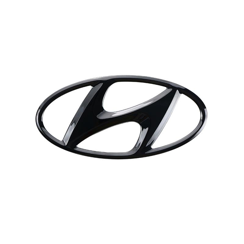 Car Front Hood Emblem Rear Trunk Badge Sticker For Hyundai Tucson Accent Elantra Santa fe Sonata I40 ix25 ix35 MM15