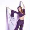 Light Texture Latin Belly Dance Shawls Gradient Color Performance Shawl  Show Costumes