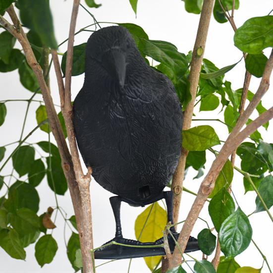 

Украшение сада, реалистичное противоударное декоративное украшение с крючком из полиэтилена, подвесное украшение в виде вороны для двора