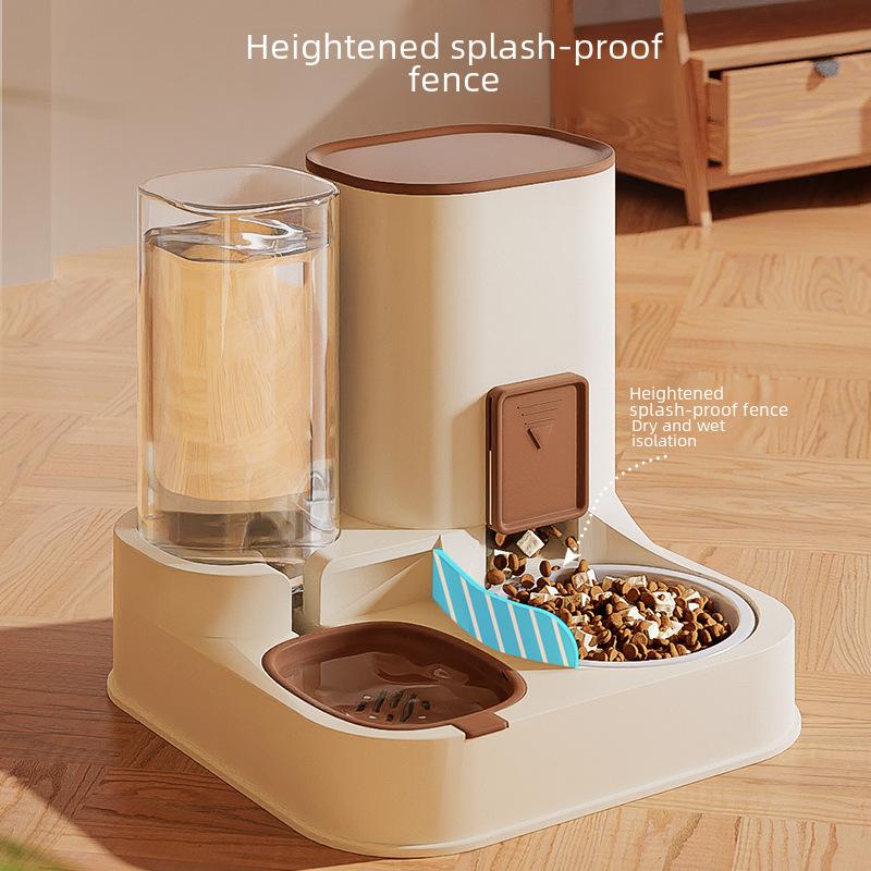 Automatic Pet Feeder and Water Dispenser, Ceramic Cat and Dog Bowl, Pet Water Fountain
