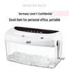 Deli Mini Manual Desktop Paper Shredder CN Plug (adapter Included)