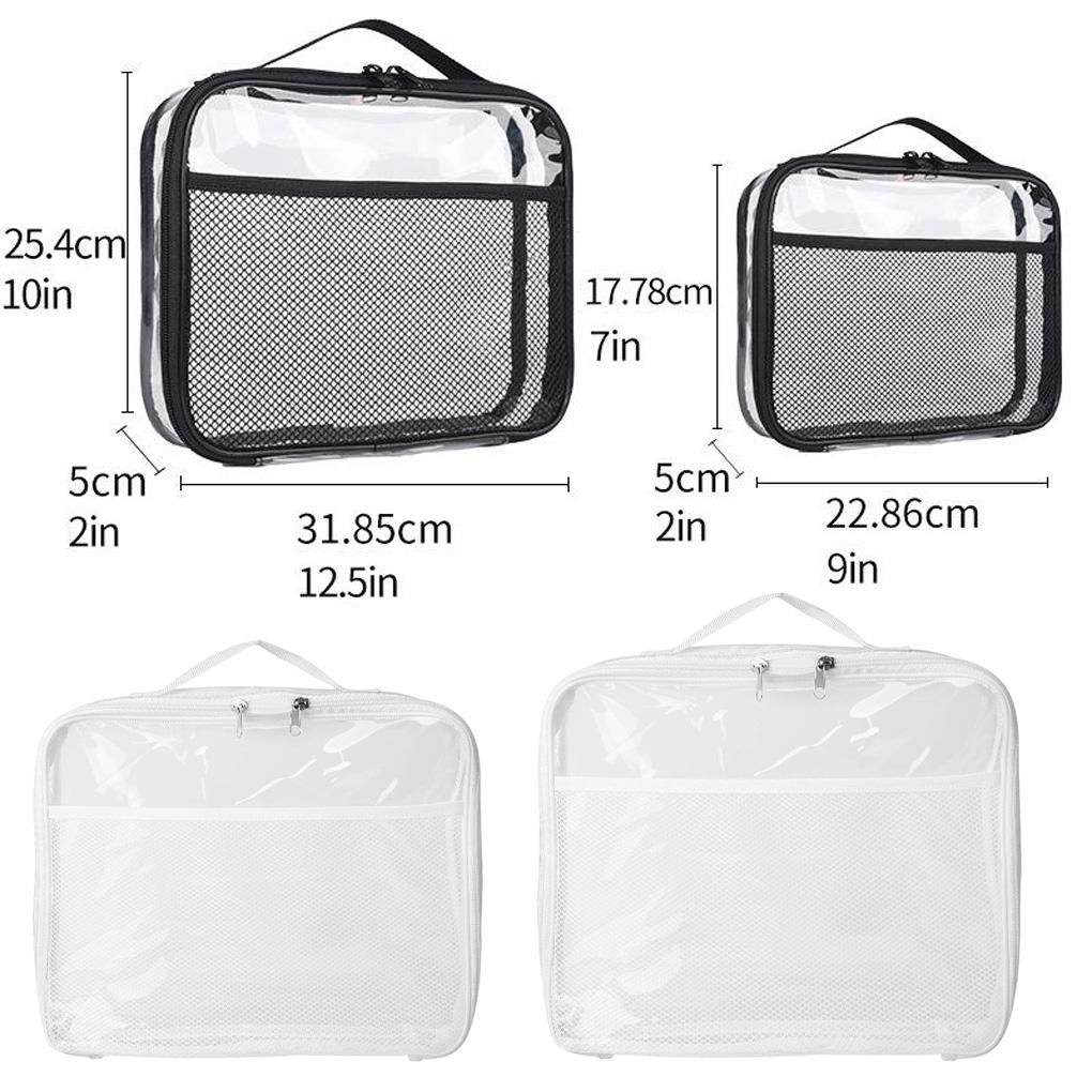 Toy Storage Case For Kids PVC Organizer Bags With Mesh Pockets For Small Models Toy Bag For Travel