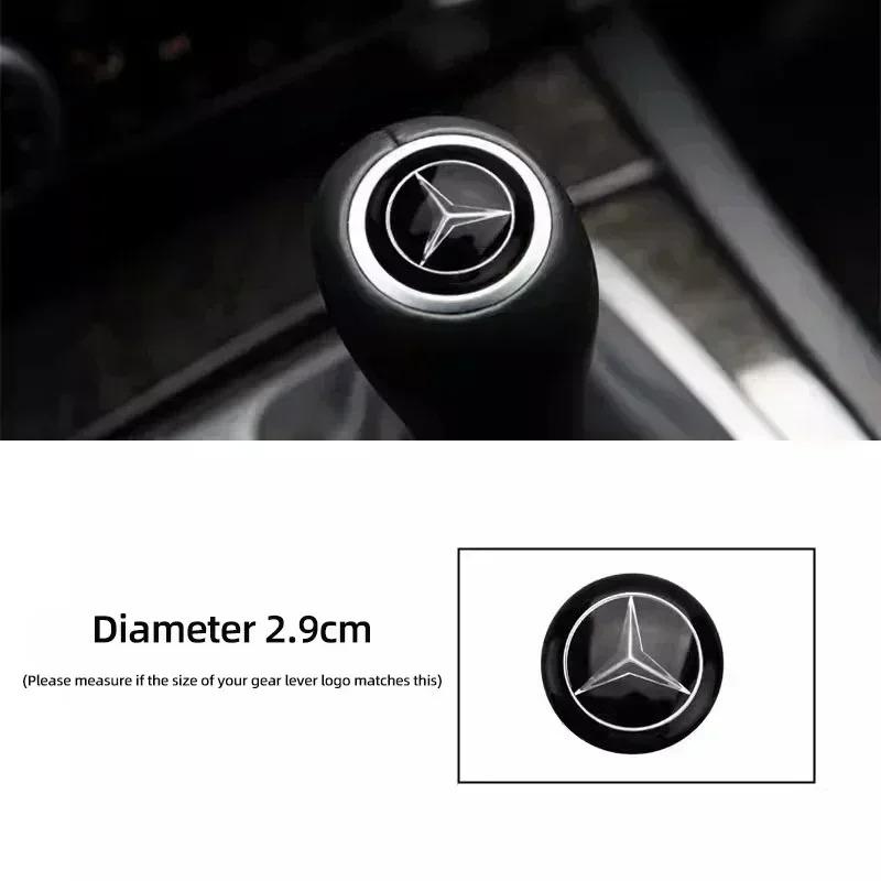 Car Gearbox Control Lever Sticker Shift Handle Decals Accessories For Mercedes Benz AMG W204 W205 W203 W211 W212 W213 W201 W210 Zzz1