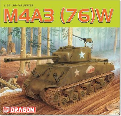PLATZ DRAGON WW2 US Sherman Magic Bedruckt Schnabel-Scheinwerfer-Hupe Schutz Draht Enthalten Luxus-Plastikmodell DR6325SP 1/35 M4A3(76)W LKW/Aluminium