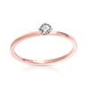 European-American Simple 1MM Stainless Steel Tri-Color Diamond Ring, Versatile Student Fashion Accessory