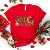 Funny Christmas Jolly Teacher Letter Printing T-Shirts For Women Summer Tee Shirt Femme Casual Short Sleeve Round Neck Tops