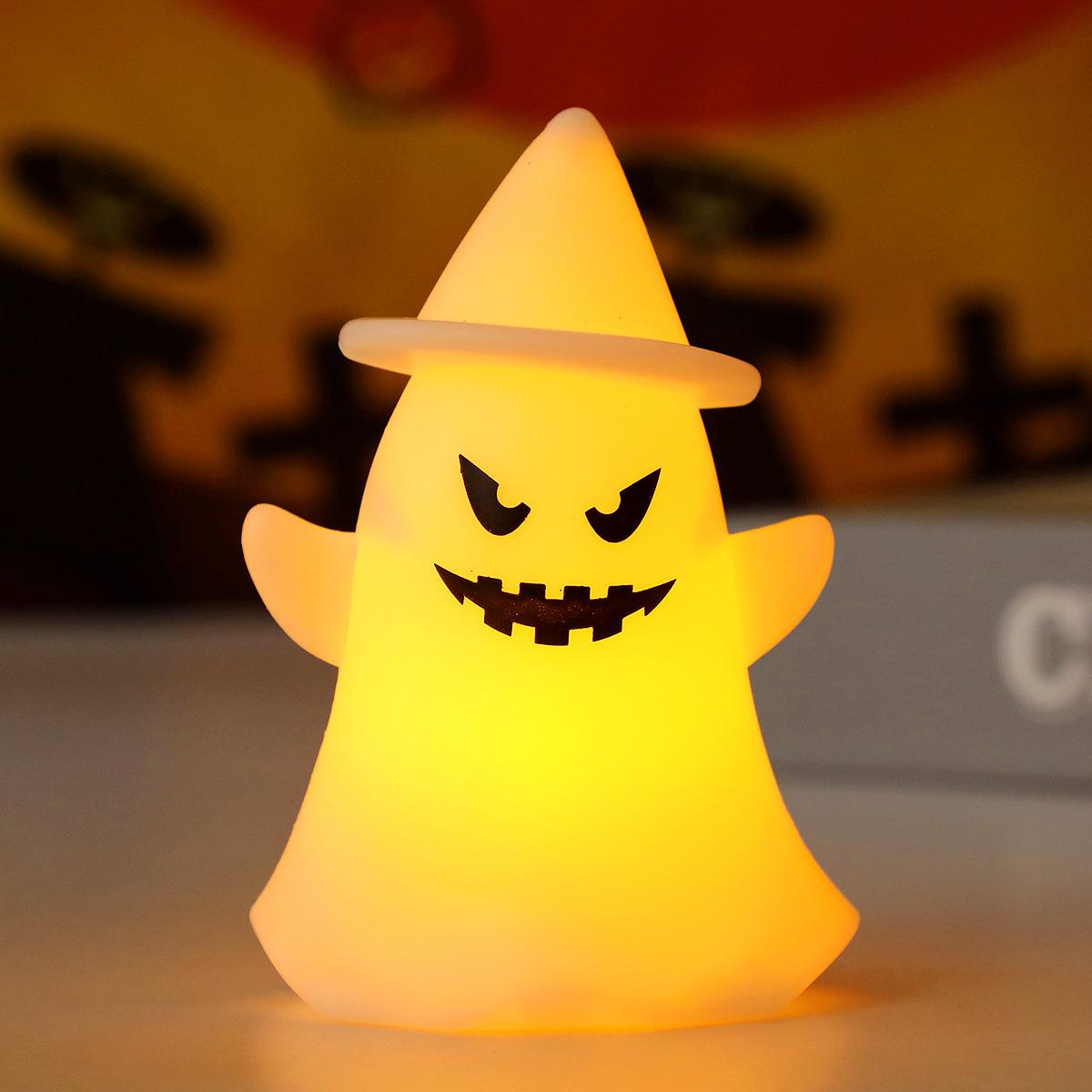 

Halloween Pumpkin Lantern Decoration Ornament Halloween Trick-or-Treater Ghost Pendant Glowing Toy Party Setup Prop Ghost-D type