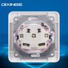 16A French Waterproof Wall Socket with Cover, ABS Panel, Splash-Proof and Dustproof
