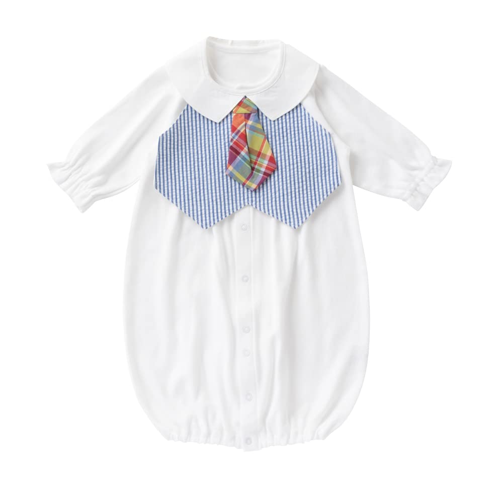 

de Футболка в полоску Все слюнявчики Набор слюнявчиков Все сезоны Кнопки Новорожденный ребенок Сделано в Японии Зима [Крем Кокос] Двусторонний Наряд 2 предмета [Замена промежности/Двусторонний] синий