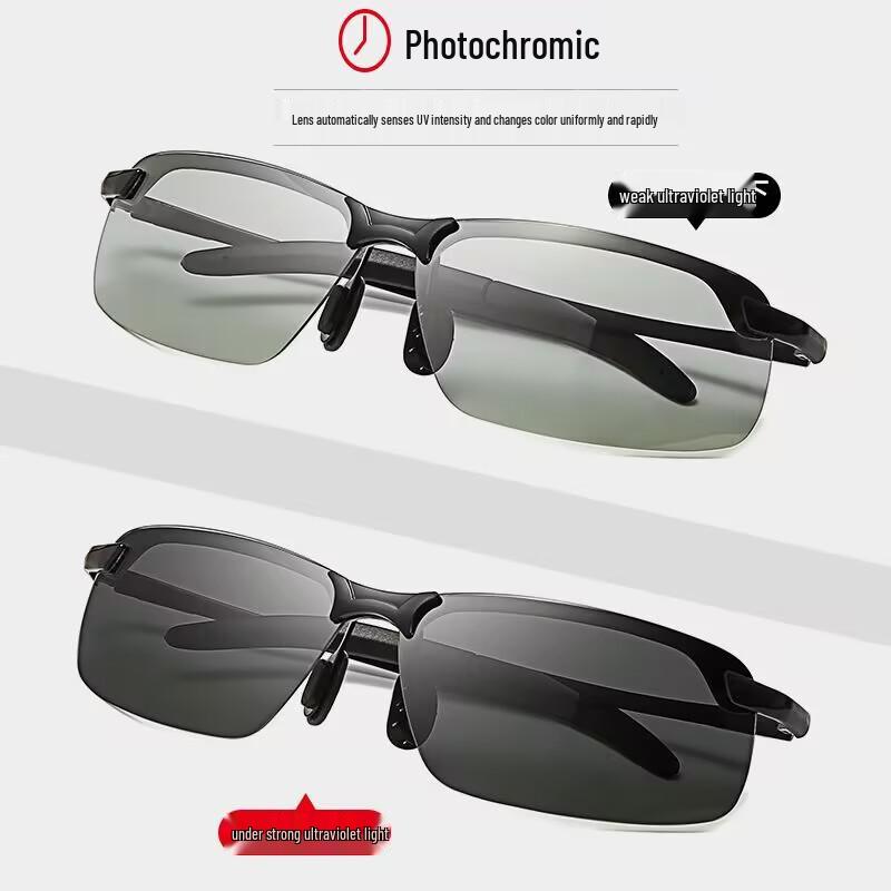 Photochromic Polarized Night Vision Driving Sunglasses for Men - Day & Night Use, Ideal for Drivers and Fishing.