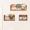 Creative Solid Wood Wall Bookshelf Free Punch Shelf Picture Bookshelf Children's Bedroom Living Room Wall Bookshelf