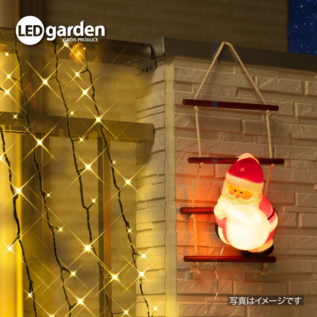 Takasho Garden Blow Ladder 1 20cm Wide X 37cm Indirect Natural Wood and Light, Light, Santa, Piece, Approx. High, Illumination, Outdoor, Lighting,