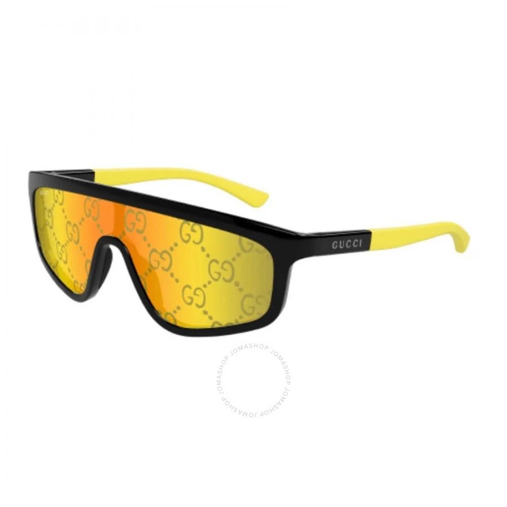 

Gucci Yellow Mirror Logo Shield Unisex Sunglasses Gg1736s 004 99