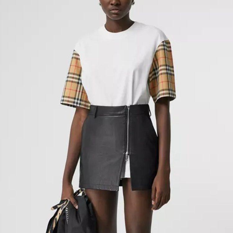 Burberry Drop Shoulder Sleeve T Shirt Women's White 80148961