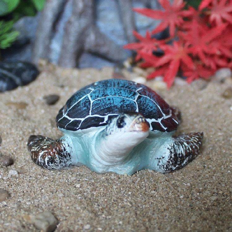 Resin Beach Sea Turtles Miniature Figurine Garden Decoration Fairy Garden