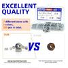 200pcs DIN985 Hex Nylon Insert Self Lock Nut Nylock Locknut Assortment Kit Set M2 M2.5 M3 M4 M5 M6 M8 304 A2-70 Stainless Steel