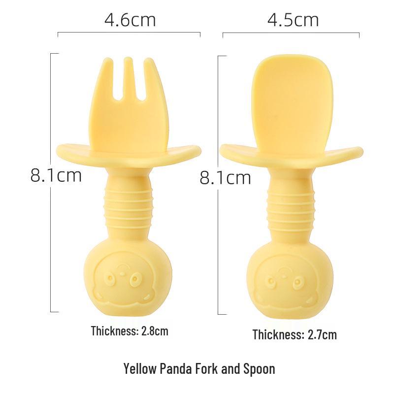 Silicone Suction Cup Placemat & Divided Plate Set for Babies & Toddlers - Includes Fork & Spoon, Food Grade & Heat Resistant.