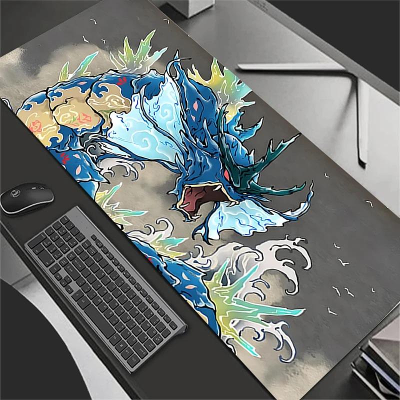 Mouse Pad Large Gamer XXL Mini Pc Keyboard Desk Mouse Mat Carpet Rubber Tapis Souris Gaming Notbook PPokemons Gyarados Mousepad