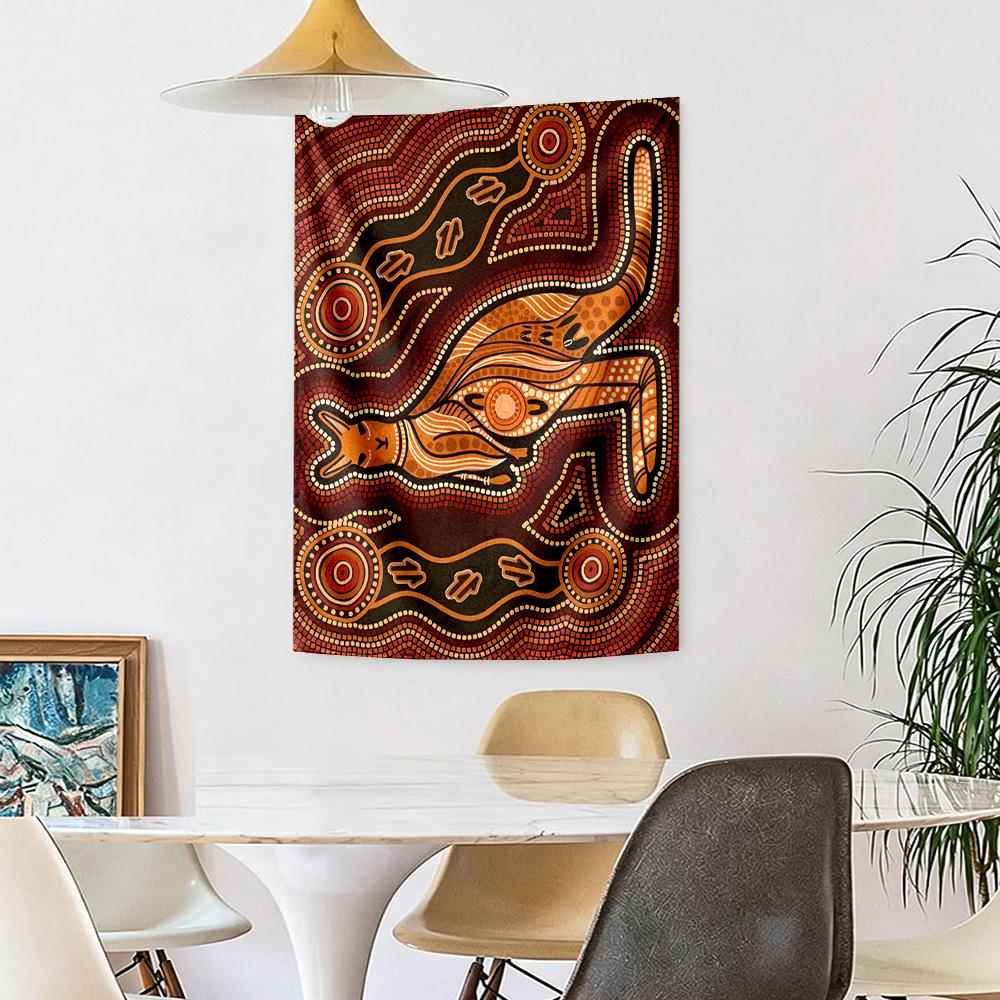 Australian Aboriginal Style Wall Decor Tapestry Art For Pet Memorial Birthdaywedding Party Backdrop Family Gift