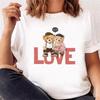 Cartoon Bear Print T Shirt Casual Y2k Harajuku Fashion Unisex Unisex Summer Spring Short Sleeve Oneck Aesthetic Tee