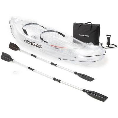 Transparent Inflatable Kayak with Accessories Paros InnovaGoods 312 Cm 2 Places
